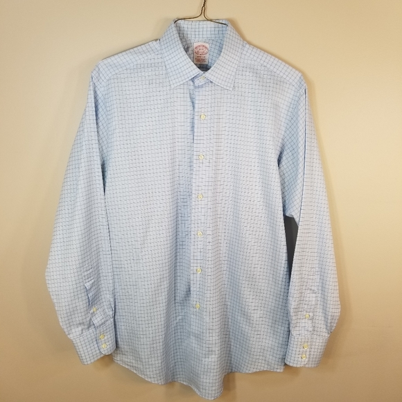 Brooks Brothers Madison Check Dress Shirt 16-35 - Picture 14 of 16